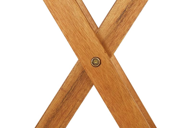 Foldbart havebord 70 cm massivt akacietræ - Brun - Havemøbler - Havebord - Picnicbord