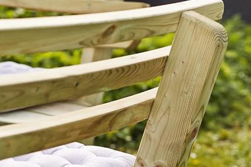 Gudrun Picnicbord med Bænk Rund med Ryglæn - Træ - Havemøbler - Havebord - Picnicbord
