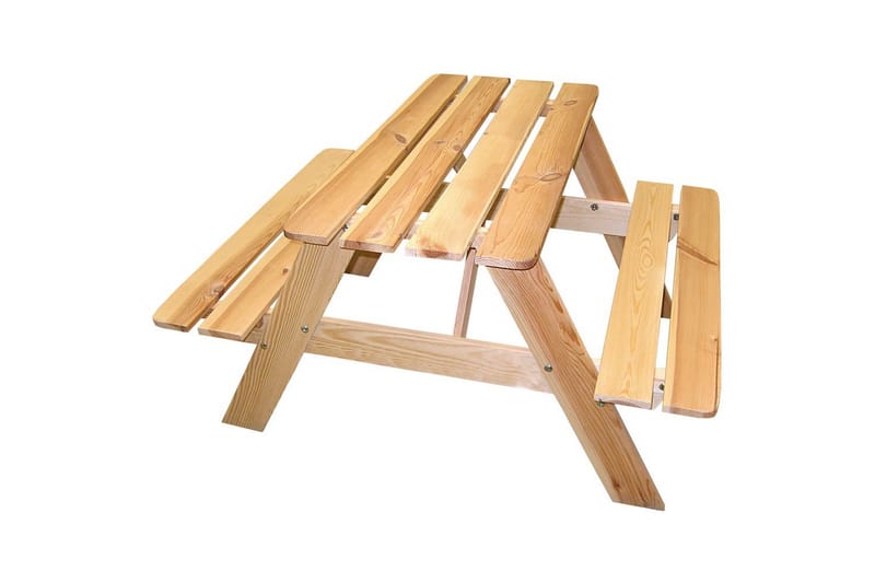 Picnicbord Mini Rasta til børn, Naturlig farve