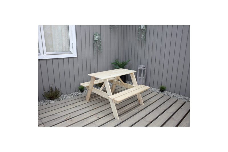 Picnicbord Mini Rasta til børn - Naturlig farve - Havemøbler - Havebord - Picnicbord