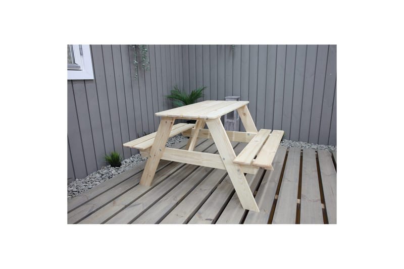 Picnicbord Mini Rasta til børn - Naturlig farve - Havemøbler - Havebord - Picnicbord