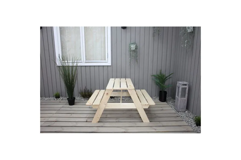 Picnicbord Mini Rasta til børn - Naturlig farve - Havemøbler - Havebord - Picnicbord