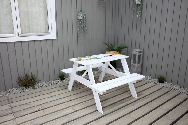 Nancie Mini Picnicbord - Hvid - Havemøbler - Havebord - Picnicbord