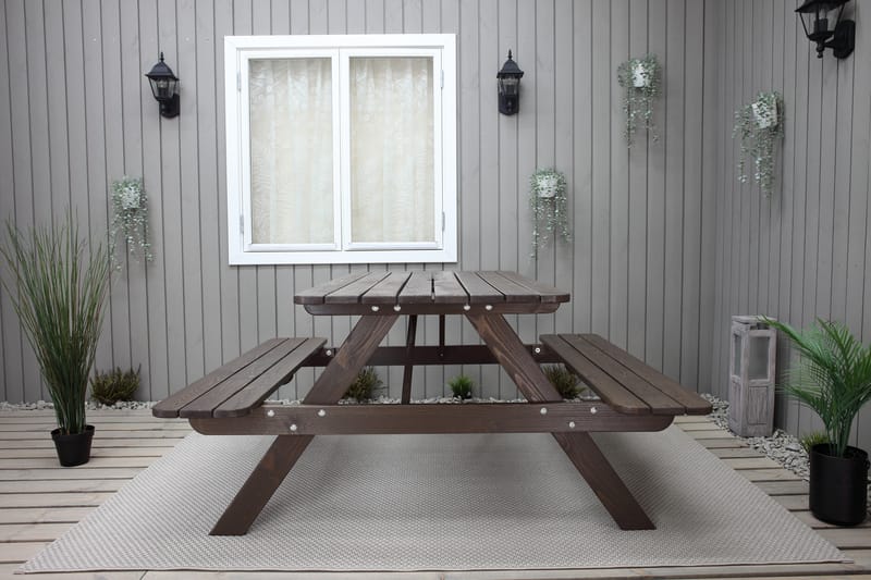 Nancie Picnicbord 150 cm - Brun - Havemøbler - Havebord - Picnicbord