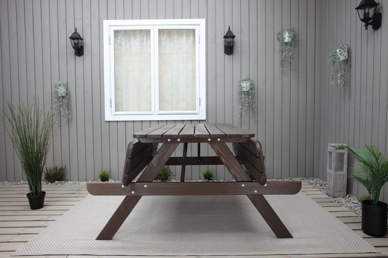 Nancie Picnicbord 150 cm - Brun - Havemøbler - Havebord - Picnicbord
