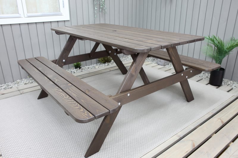 Nancie Picnicbord 150 cm - Brun - Havemøbler - Havebord - Picnicbord