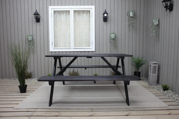 Nancie Picnicbord 158 cm - Kaffesort - Havemøbler - Havebord - Picnicbord