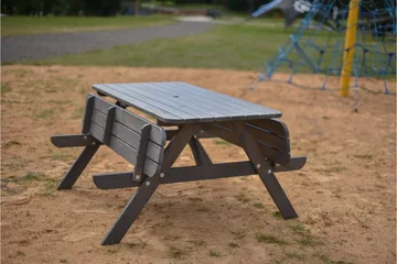 Nancie Picnicbord 158 cm - Grå - Havemøbler - Havebord - Picnicbord