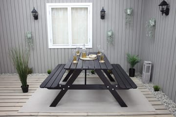 Nancie Picnicbord 158 cm - Kaffesort - Havemøbler - Havebord - Picnicbord