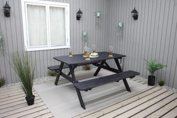 Nancie Picnicbord 158 cm - Kaffesort - Havemøbler - Havebord - Picnicbord