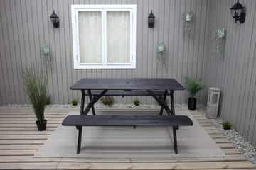 Nancie Picnicbord 158 cm - Kaffesort - Havemøbler - Havebord - Picnicbord