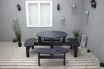 Rogolo Picnicbord 199 cm - Kaffesort - Havemøbler - Havebord - Picnicbord
