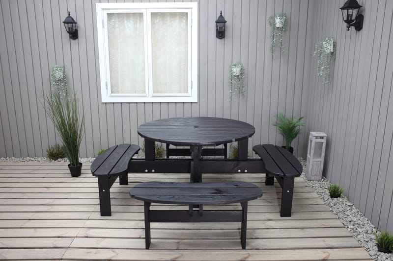 Rogolo Picnicbord 199 cm - Kaffesort - Havemøbler - Havebord - Picnicbord