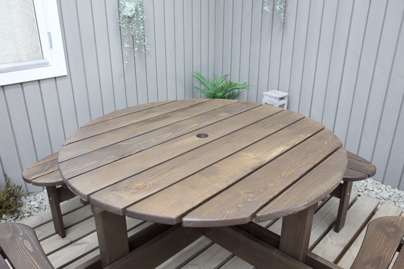 Rogolo Picnicbord 199 cm - Brun - Havemøbler - Havebord - Picnicbord