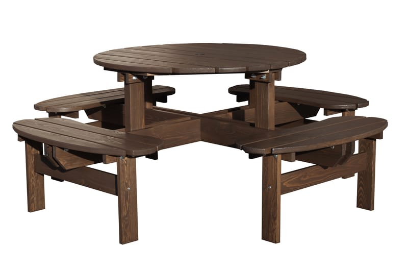 Rogolo Picnicbord 199 cm - Brun - Havemøbler - Havebord - Picnicbord