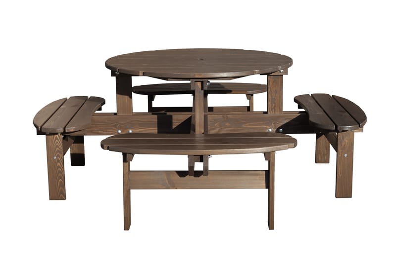 Rogolo Picnicbord 199 cm - Brun - Havemøbler - Havebord - Picnicbord