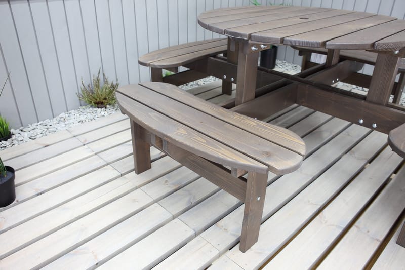 Rogolo Picnicbord 199 cm - Brun - Havemøbler - Havebord - Picnicbord