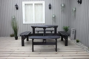 Rogolo Picnicbord 199 cm - Kaffesort - Havemøbler - Havebord - Picnicbord