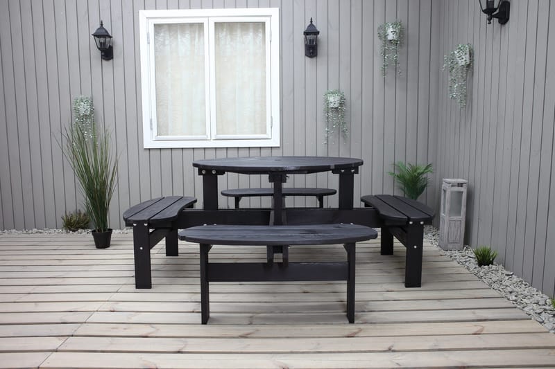 Rogolo Picnicbord 199 cm - Kaffesort - Havemøbler - Havebord - Picnicbord