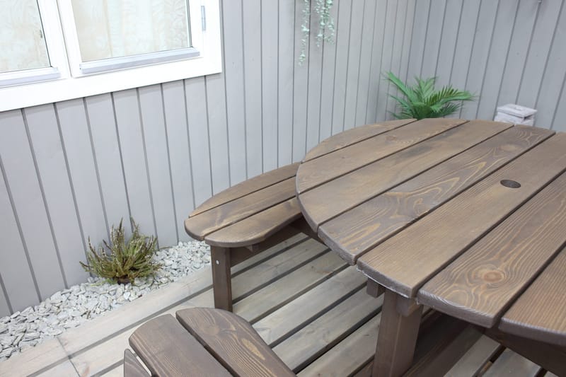 Rogolo Picnicbord 199 cm - Brun - Havemøbler - Havebord - Picnicbord