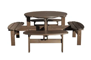Rogolo Picnicbord 199 cm - Brun - Havemøbler - Havebord - Picnicbord