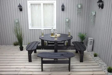 Rogolo Picnicbord 199 cm - Kaffesort - Havemøbler - Havebord - Picnicbord