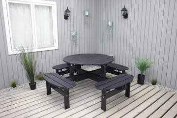 Rogolo Picnicbord 199 cm - Kaffesort - Havemøbler - Havebord - Picnicbord
