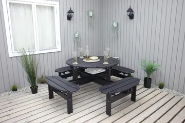 Rogolo Picnicbord 199 cm - Kaffesort - Havemøbler - Havebord - Picnicbord