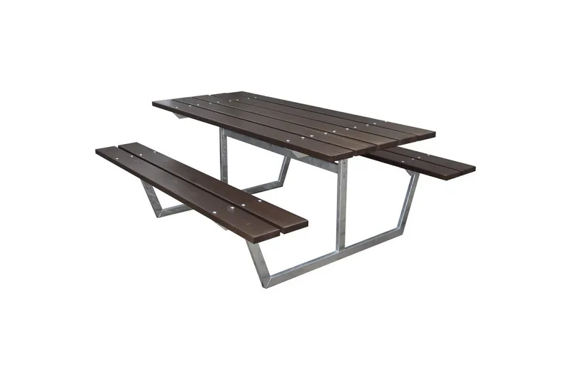 Picnicbord Rustik Metal Uden Ryglæn, Uden Ryglæn, Brun