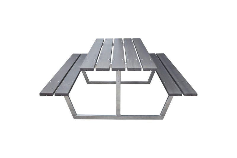 Picnicbord Rustik Metal Uden Ryglæn - Uden Ryglæn, Grå - Havemøbler - Havebord - Picnicbord
