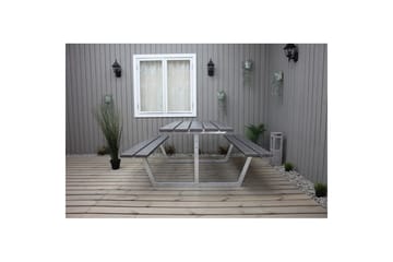 Picnicbord Rustik Metal Uden Ryglæn - Uden Ryglæn, Grå - Havemøbler - Havebord - Picnicbord