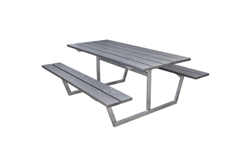 Picnicbord Rustik Metal Uden Ryglæn - Uden Ryglæn, Grå - Havemøbler - Havebord - Picnicbord
