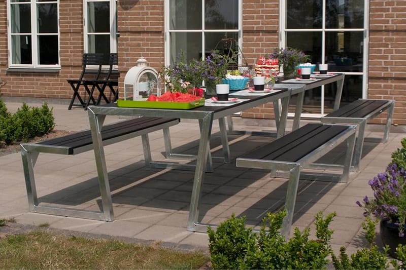 Zigma Picnicbord - Sort - Havemøbler - Havebord - Picnicbord
