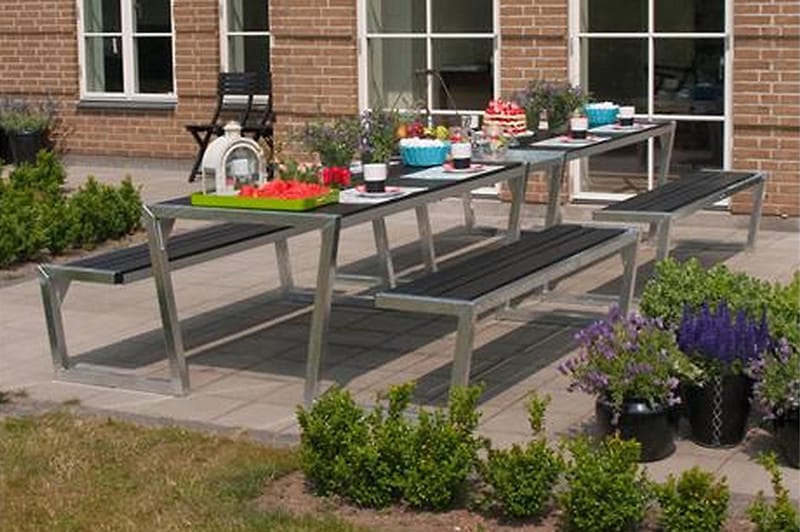 Zigma Picnicbord - Sort - Havemøbler - Havebord - Picnicbord