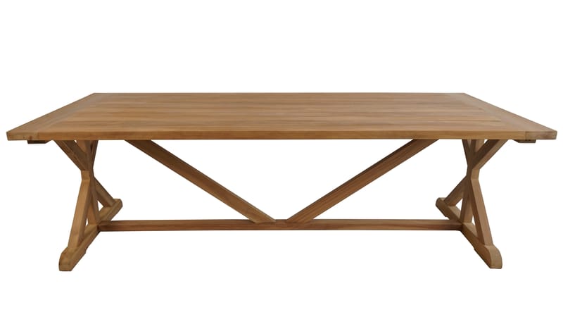 Prato Bord med X-ben 240×100 cm - Træ - Havemøbler - Havebord - Spisebord & havebord