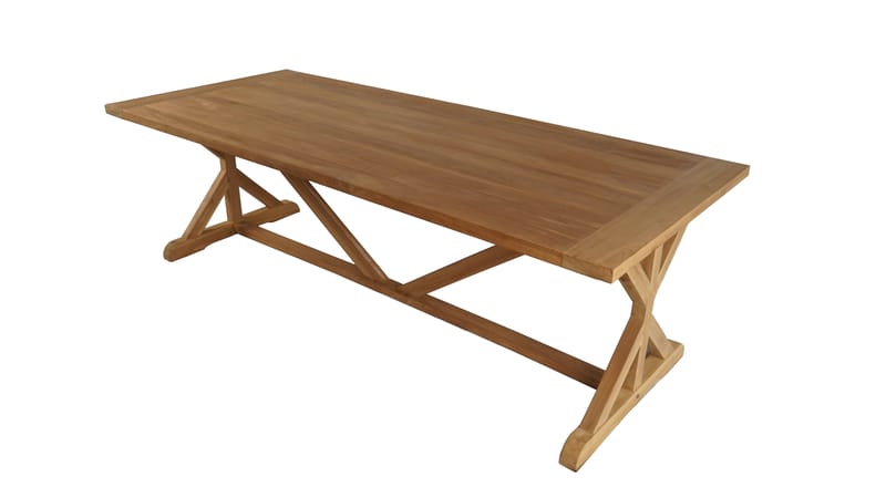 Prato Bord med X-ben 240×100 cm - Træ - Havemøbler - Havebord - Spisebord & havebord
