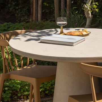Rundt bord Kevon 100 cm udendørs - Natur - Havemøbler - Havebord - Spisebord & havebord