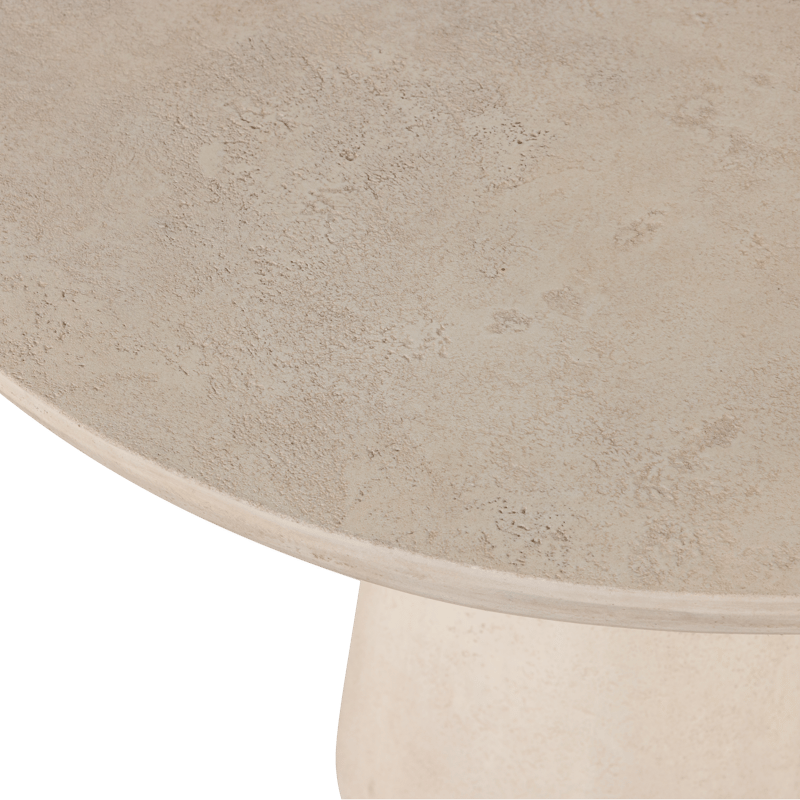 Rundt bord Kevon 100 cm udendørs - Natur - Havemøbler - Havebord - Spisebord & havebord