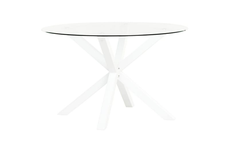 Rundt bord Maletto - Hvid, gennemsigtig - Havemøbler - Havebord - Spisebord & havebord
