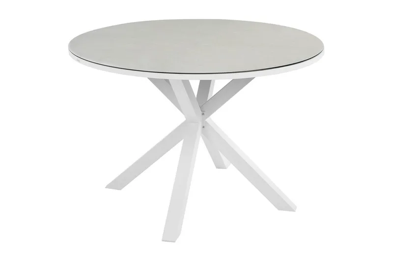 Runt bord Beliani Maletto Vit/Beige/Grå White||Beige||Grey, undefined