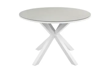 Runt bord Beliani Maletto Vit/Beige/Grå White||Beige||Grey - Havemøbler - Havebord - Spisebord & havebord