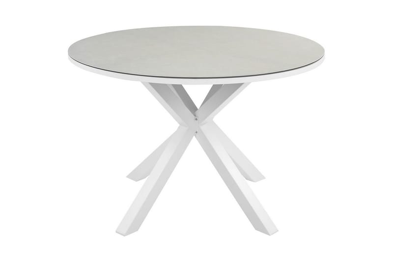 Runt bord Beliani Maletto Vit/Beige/Grå White||Beige||Grey - Havemøbler - Havebord - Spisebord & havebord