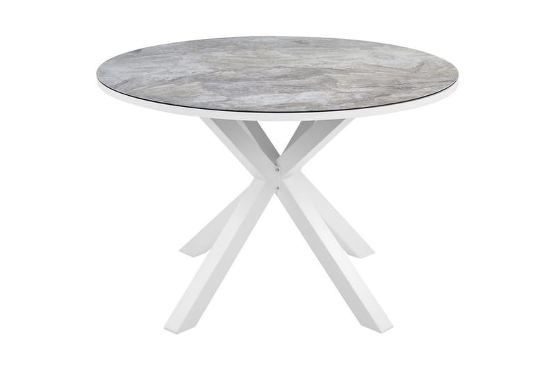 Runt bord Beliani Maletto Vit/Beige/Grå White||Grey - Havemøbler - Havebord - Spisebord & havebord