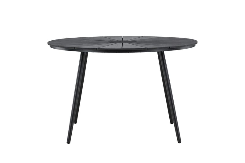 San Vito Spisebord Udendørs 120 cm, Sort