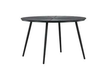 San Vito Spisebord Udendørs 120 cm - Sort - Havemøbler - Havebord - Spisebord & havebord