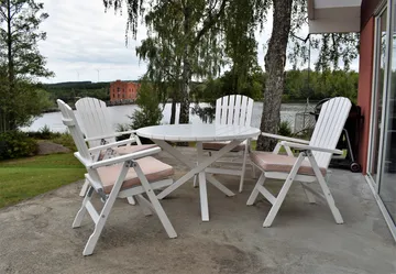 Scottsdale Havebord Rund Hvid Ø 112 cm - Hvid - Havemøbler - Havebord - Spisebord & havebord