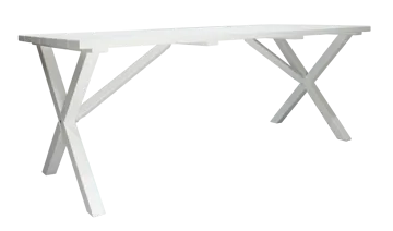 Scottsdale Udendørsbord Rektangulært Hvid 190 cm - Hvid - Havemøbler - Havebord - Spisebord & havebord