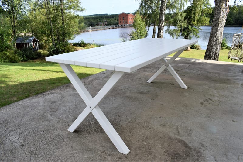 Scottsdale Udendørsbord Rektangulært Hvid 190 cm - Hvid - Havemøbler - Havebord - Spisebord & havebord