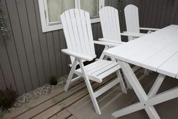 Scottsdale Udendørsbord Rektangulært Hvid 190 cm - Hvid - Havemøbler - Havebord - Spisebord & havebord