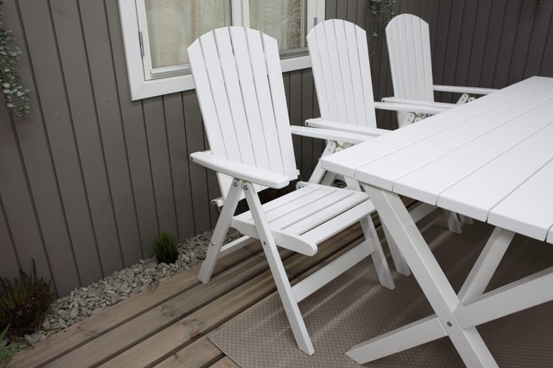 Scottsdale Udendørsbord Rektangulært Hvid 190 cm - Hvid - Havemøbler - Havebord - Spisebord & havebord
